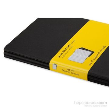 Moleskine QP312 Cahier Siyah Kareli Cep Boy 3'lü Defter