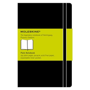 Moleskine QP513 Siyah 192 Sayfa Düz Cep Boy Sert Kapaklı Defter