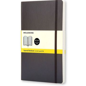 Moleskine QP612 Siyah Kareli Cep Boy Yumuşak Kapaklı Defter