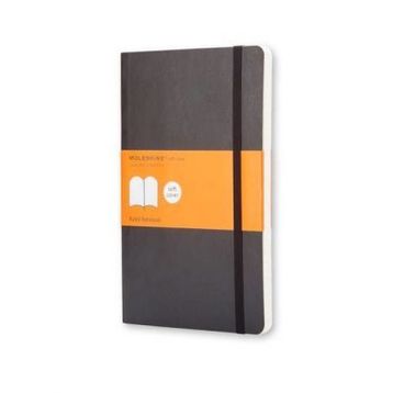 Moleskine Yumuşak Kapak Çizgili L Boy 13x21 cm 192 Sayfa Siyah Defter