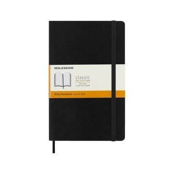 Moleskine Yumuşak Kapak Çizgili L Boy 13x21 cm 192 Sayfa Siyah Defter