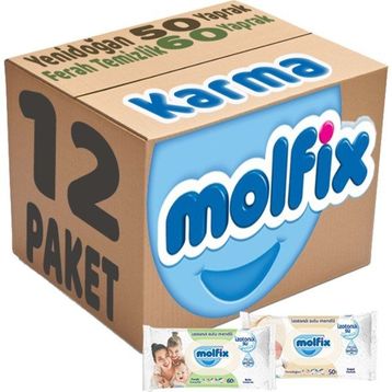 Molfix 12'li İzotonik Karma Islak Havlu Mendil