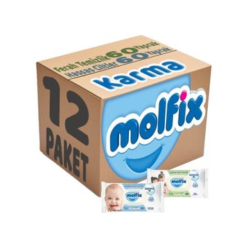 Molfix 12'li İzotonik Karma Islak Havlu Mendil