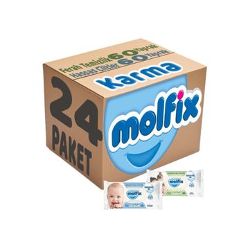 Molfix 24'lü Set İzotonik Karma Islak Havlu Mendil