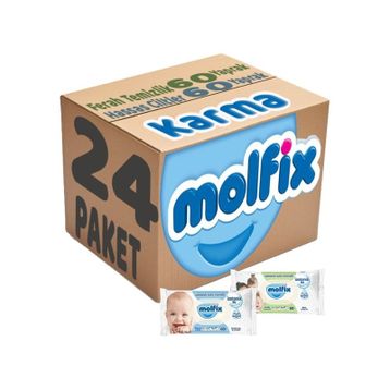 Molfix 24'lü Set İzotonik Karma Islak Havlu Mendil