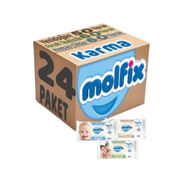 Molfix 24'lü Set İzotonik Karma Islak Havlu Mendil