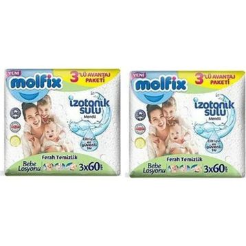 Molfix Losyonlu 3x60'lı 2 Adet Bebek Islak Mendili