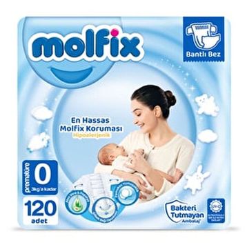 Molfix No:0 Prematüre 120 Adet Bebek Bezi