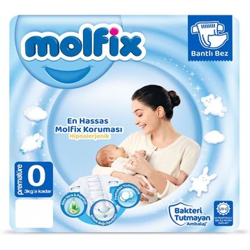 Molfix No:0 Prematüre Bebek Bezi
