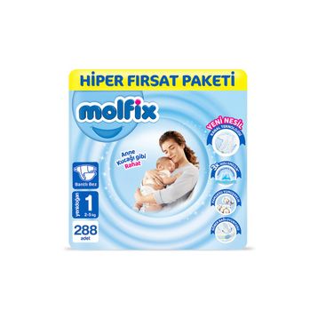 Molfix No:1 Yenidoğan 288 Adet Bebek Bezi