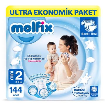 Molfix No:2 Mini 144 Adet Bebek Bezi