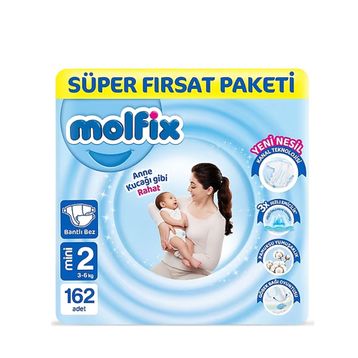 Molfix No:2 Mini 162 Adet Bebek Bezi