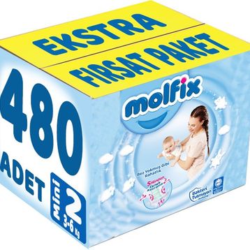 Molfix No:2 Mini 480 Adet Bebek Bezi