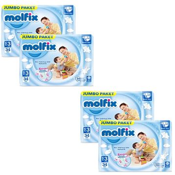 Molfix No:3 Midi 136 Adet Bebek Bezi