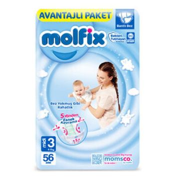 Molfix No:3 Midi 56 Adet Bebek Bezi