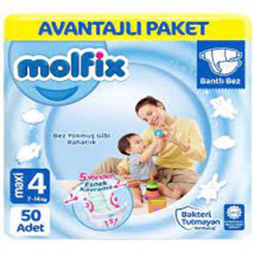 Molfix No:4 Maxi 50 Adet Bebek Bezi