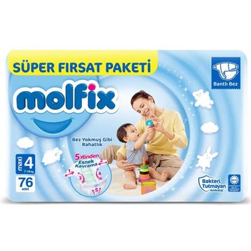 Molfix No:4 Maxi 76 Adet Bebek Bezi