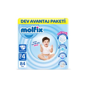 Molfix No:4+ Maxi Plus 84 Adet Bebek Bezi