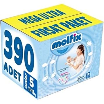Molfix No:5 Junior 390 Adet Bebek Bezi
