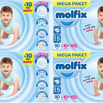 Molfix No:5 Junior 400 Adet Bebek Bezi