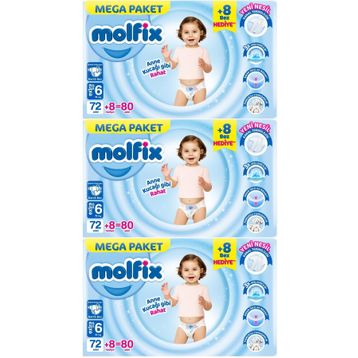 Molfix No:6 XLarge 240 Adet Bebek Bezi