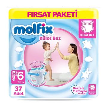 Molfix No:6 XLarge 37 Adet Külot Bebek Bezi