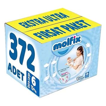 Molfix No:6 XLarge 372 Adet Bebek Bezi