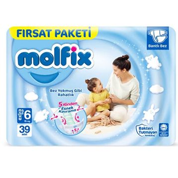 Molfix No:6 XLarge 39 Adet Bebek Bezi