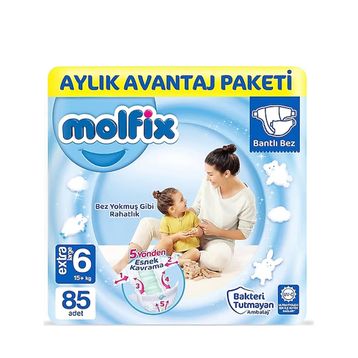 Molfix No:6 XLarge 85 Adet Bebek Bezi