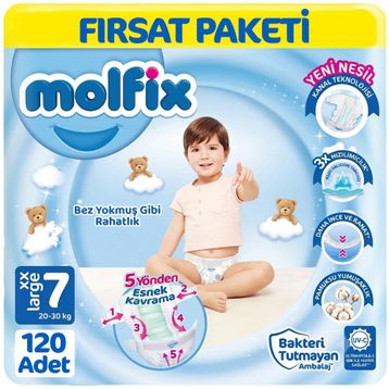Molfix No:7 XXLarge 120 Adet Bebek Bezi