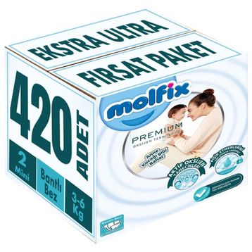 Molfix Premium No:2 Mini 420 Adet Bebek Bezi