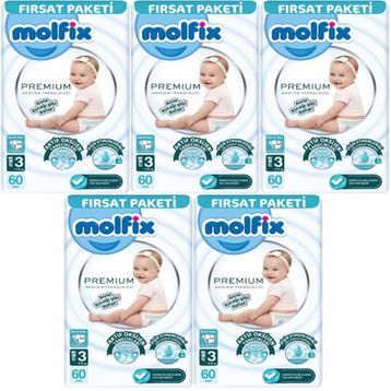 Molfix Premium No:3 Midi 300 Adet Bebek Bezi