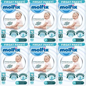 Molfix Premium No:3 Midi 360 Adet Bebek Bezi