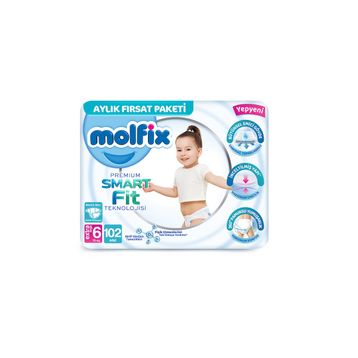 Molfix Premium Smart Fit No:6 XLarge Bebek Bezi