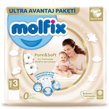 Molfix Pure Soft No:3 Bebek Bezi