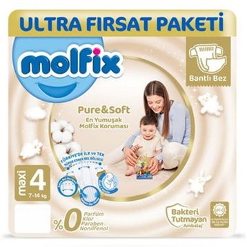 Molfix Pure Soft No:4 Maxi Bebek Bezi
