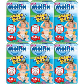Molfix Swimming Pants 5-6 Numara 60 Adet Mayo Bebek Bezi