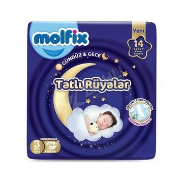 Molfix Tatlı Rüyalar No:3 Midi 336 Adet Bebek Bezi