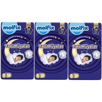 Molfix Tatlı Rüyalar No:5 Junior 174 Adet Bebek Bezi