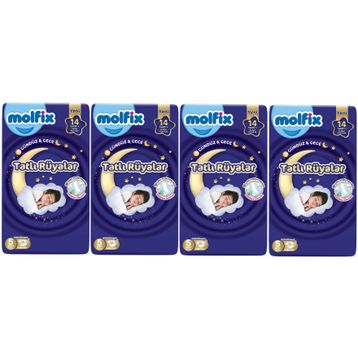 Molfix Tatlı Rüyalar No:5 Junior 232 Adet Bebek Bezi