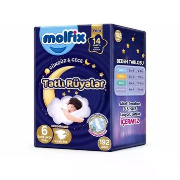 Molfix Tatlı Rüyalar No:6 XLarge Bebek Bezi