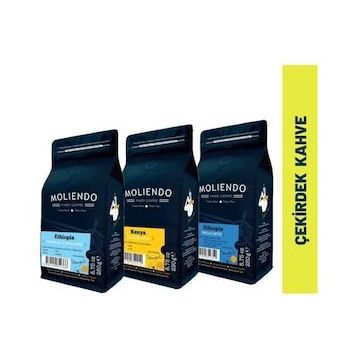 Moliendo 3'lü 250 gr Afrika Çekirdek Kahve Paketi