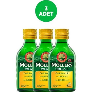 Möller's Omega-3 Limon Aromalı 150 ml Sıvı Balık Yağı