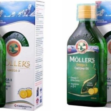Möller's Omega-3 Limon Aromalı 2x250 ml Balık Yağı