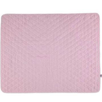 Mollia Açık Pembe Dikişli Battaniye