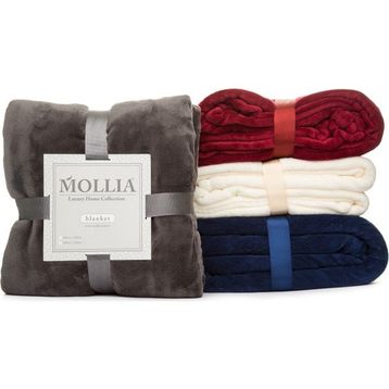 Mollıa Antrasit 200 x 220 cm Çift Kişilik Battaniye