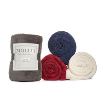 Mollia Soft Touch Antrasit Ultra Diz Üstü Battaniye