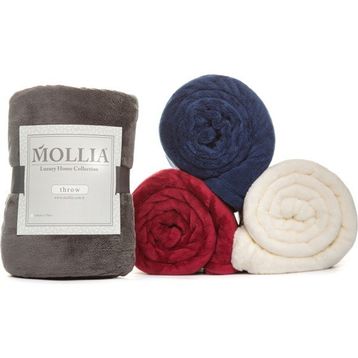 Mollia Soft Touch Antrasit Ultra Diz Üstü Battaniye