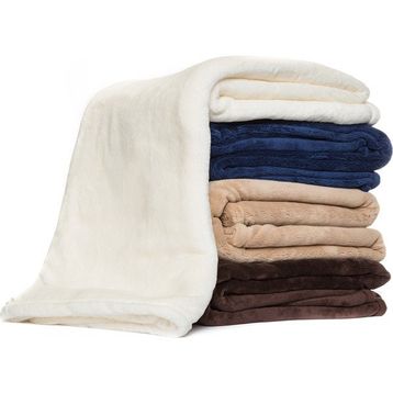 Mollia Soft Touch Ultra Krem Çift Kişilik Battaniye