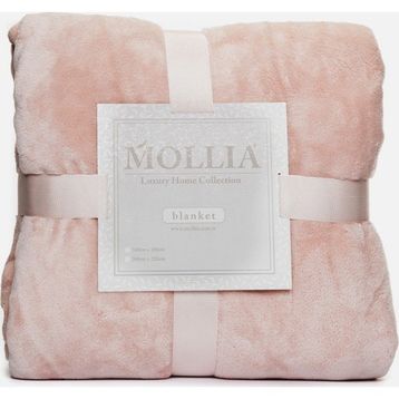 Mollia Soft Touch Ultra Pembe Çift Kişilik Battaniye